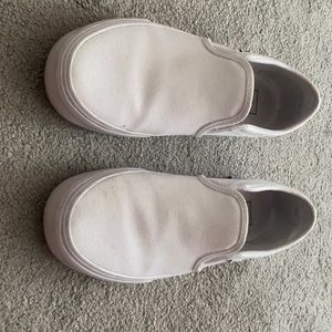 White slip on vans